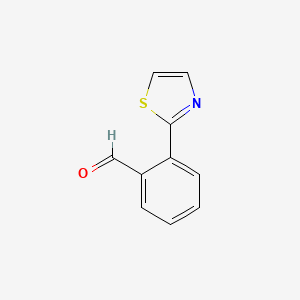 molecular formula C10H7NOS B1316073 2-Thiazol-2-yl-benzaldehyde CAS No. 223575-69-7