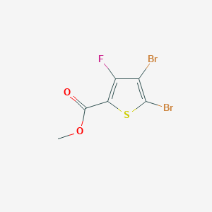 molecular formula C6H3Br2FO2S B1316075 Methyl 4,5-dibromo-3-fluorothiophene-2-carboxylate CAS No. 395664-58-1