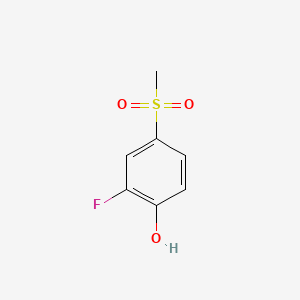 molecular formula C7H7FO3S B1316080 2-Fluoro-4-methylsulfonylphenol CAS No. 398456-87-6