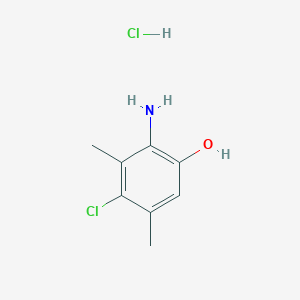 molecular formula C8H11Cl2NO B1316082 2-氨基-4-氯-3,5-二甲基苯酚盐酸盐 CAS No. 1052530-87-6