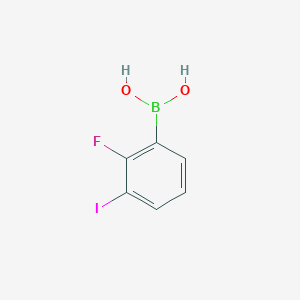 molecular formula C6H5BFIO2 B1316094 2-Fluoro-3-iodophenylboronic acid CAS No. 1016231-39-2