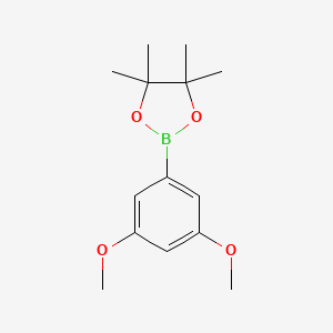 molecular formula C14H21BO4 B1316096 2-(3,5-Dimethoxyphenyl)-4,4,5,5-tetramethyl-1,3,2-dioxaborolane CAS No. 365564-07-4