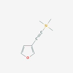 molecular formula C9H12OSi B1316097 Furan-3-ylethynyltrimethylsilane CAS No. 465521-19-1