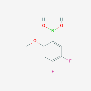 molecular formula C7H7BF2O3 B1316098 4,5-二氟-2-甲氧基苯硼酸 CAS No. 870777-32-5