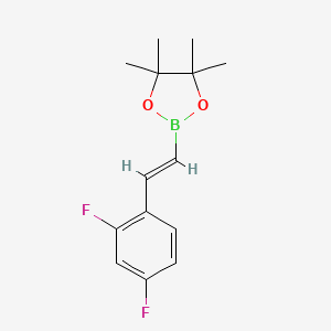 molecular formula C14H17BF2O2 B1316104 (E)-2-(2,4-Difluorostyryl)-4,4,5,5-tetramethyl-1,3,2-dioxaborolane CAS No. 736987-78-3