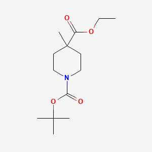 molecular formula C14H25NO4 B1316106 Ethyl N-Boc-4-methylpiperidine-4-carboxylate CAS No. 189442-87-3