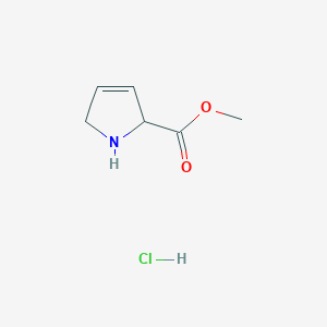 molecular formula C6H10ClNO2 B1316117 Methyl 2,5-dihydro-1H-pyrrole-2-carboxylate hydrochloride CAS No. 51827-12-4
