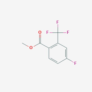 molecular formula C9H6F4O2 B1316124 Methyl 4-fluoro-2-(trifluoromethyl)benzoate CAS No. 220141-23-1