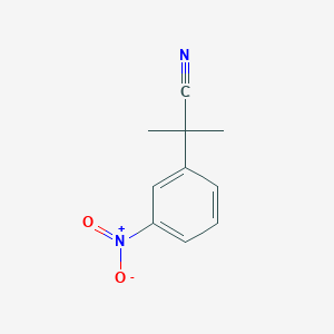 molecular formula C10H10N2O2 B1316126 2-Methyl-2-(3-nitrophenyl)propanenitrile CAS No. 915394-28-4