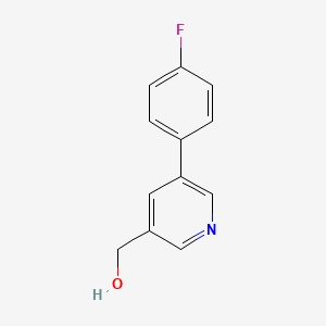molecular formula C12H10FNO B1316127 (5-(4-氟苯基)吡啶-3-基)甲醇 CAS No. 222551-22-6