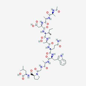 molecular formula C53H79N13O17 B131613 Hippocampal cholinergic neurostimulating peptide CAS No. 140158-49-2