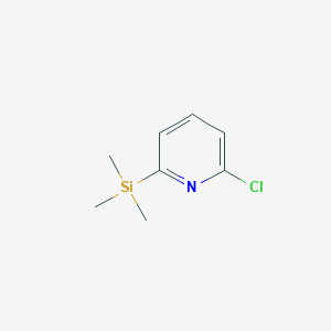 molecular formula C8H12ClNSi B1316132 2-Chloro-6-(trimethylsilyl)pyridine CAS No. 263698-97-1
