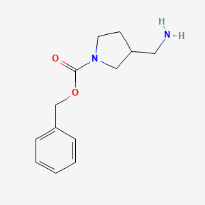 molecular formula C13H18N2O2 B1316134 Benzyl 3-(aminomethyl)pyrrolidine-1-carboxylate CAS No. 315717-77-2