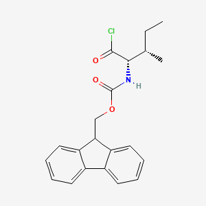 molecular formula C21H22ClNO3 B1316148 Fmoc-Ile-Cl CAS No. 103321-51-3