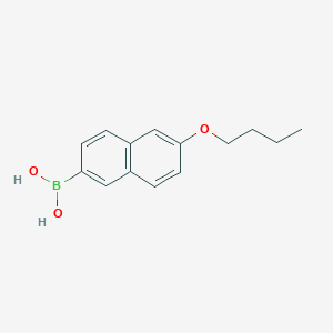 molecular formula C14H17BO3 B131615 6-Butoxynaphthalene-2-boronic acid CAS No. 145369-28-4