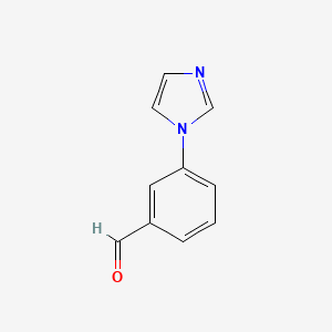 molecular formula C10H8N2O B1316154 3-(1H-Imidazol-1-yl)benzaldehyde CAS No. 127404-22-2