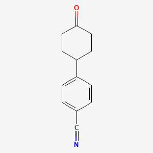molecular formula C13H13NO B1316157 4-(4-氧代环己基)苯甲腈 CAS No. 73204-07-6