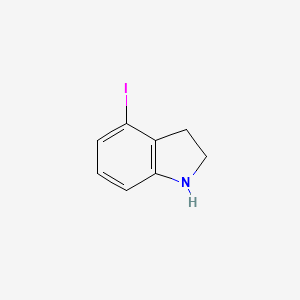 molecular formula C8H8IN B1316178 4-碘-2,3-二氢-1H-吲哚 CAS No. 939759-03-2