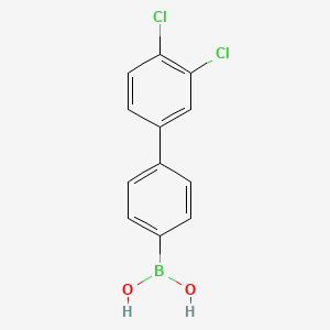 molecular formula C12H9BCl2O2 B1316181 (3',4'-Dichloro-[1,1'-biphenyl]-4-yl)boronic acid CAS No. 1025736-43-9
