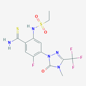 molecular formula C13H13F4N5O3S2 B131619 Bencarbazone CAS No. 173980-17-1