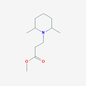 molecular formula C11H21NO2 B1316194 3-(2,6-二甲基哌啶-1-基)丙酸甲酯 CAS No. 16490-92-9