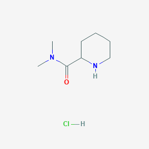 molecular formula C8H17ClN2O B1316196 N,N-Dimethyl-2-piperidinecarboxamide hydrochloride CAS No. 383425-11-4