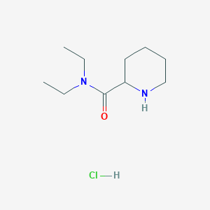 molecular formula C10H21ClN2O B1316197 N,N-Diethyl-2-piperidinecarboxamide hydrochloride CAS No. 6270-43-5