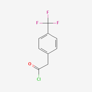 molecular formula C9H6ClF3O B1316198 4-(Trifluoromethyl)phenylacetyl chloride CAS No. 74426-51-0