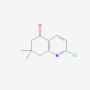 molecular formula C11H12ClNO B1316199 2-chloro-7,7-dimethyl-7,8-dihydroquinolin-5(6H)-one CAS No. 135219-84-0