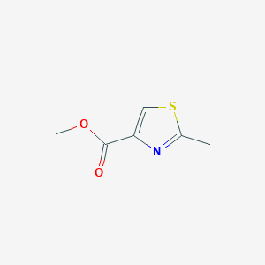 molecular formula C6H7NO2S B1316200 Methyl 2-methylthiazole-4-carboxylate CAS No. 6436-60-8