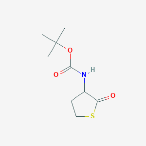 molecular formula C9H15NO3S B1316208 tert-Butyl (2-oxotetrahydrothiophen-3-yl)carbamate CAS No. 130288-32-3