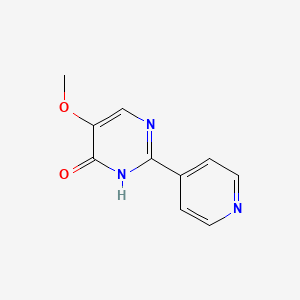 molecular formula C10H9N3O2 B1316211 5-甲氧基-2-(4-吡啶基)-4-嘧啶醇 CAS No. 133661-37-7