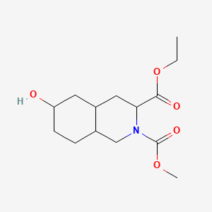 molecular formula C14H23NO5 B1316214 3-Ethyl 2-Methyl 6-hydroxyoctahydroisoquinoline-2,3(1H)-dicarboxylate CAS No. 128073-41-6