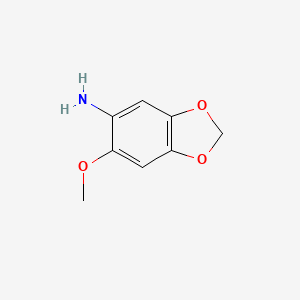 molecular formula C8H9NO3 B1316217 (6-Methoxy-1,3-benzodioxol-5-yl)amine CAS No. 69151-32-2
