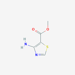 molecular formula C5H6N2O2S B1316221 Methyl 4-amino-5-thiazolecarboxylate CAS No. 278183-10-1