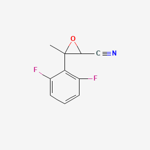 molecular formula C10H7F2NO B13162215 3-(2,6-Difluorophenyl)-3-methyloxirane-2-carbonitrile 