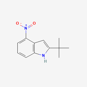 molecular formula C12H14N2O2 B1316225 2-(tert-Butyl)-4-nitro-1H-indole CAS No. 242794-70-3