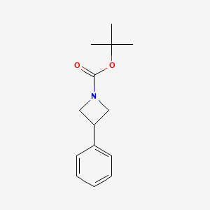 molecular formula C14H19NO2 B1316226 叔丁基3-苯基氮杂环丁烷-1-羧酸酯 CAS No. 206446-40-4
