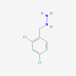 molecular formula C7H8Cl2N2 B1316229 2,4-Dichloro-benzyl-hydrazine CAS No. 51421-37-5