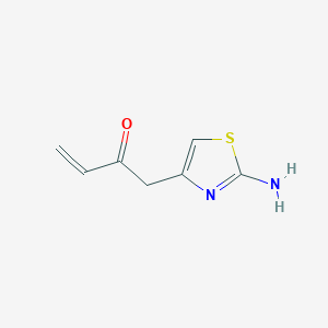 molecular formula C7H8N2OS B13162334 1-(2-Amino-1,3-thiazol-4-yl)but-3-en-2-one 