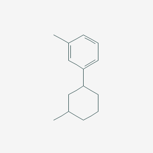 molecular formula C14H20 B1316235 1-甲基-3-(3-甲基环己基)苯 CAS No. 154427-43-7