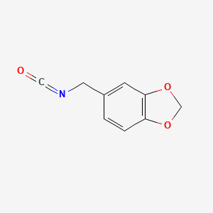 molecular formula C9H7NO3 B1316237 5-(异氰酸甲基)-2H-1,3-苯并二氧杂环己烷 CAS No. 71217-46-4