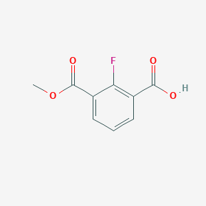 molecular formula C9H7FO4 B1316242 2-Fluoro-3-(methoxycarbonyl)benzoic acid CAS No. 914301-44-3