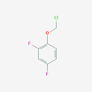molecular formula C7H5ClF2O B13162426 1-(Chloromethoxy)-2,4-difluorobenzene 