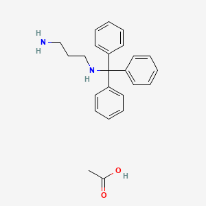 N1-Tritylpropane-1,3-diamine acetate
