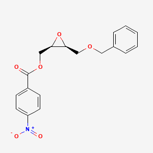 molecular formula C18H17NO6 B1316251 ((2R,3S)-3-((Benzyloxy)methyl)oxiran-2-yl)methyl 4-nitrobenzoate CAS No. 78469-86-0