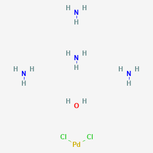 molecular formula Cl2H14N4OPd B1316253 Sensitizer CAS No. 13933-31-8