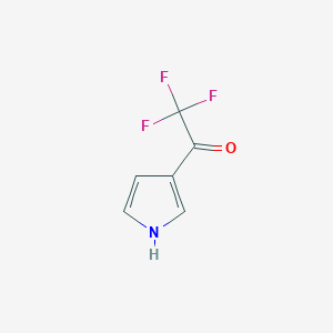 molecular formula C6H4F3NO B1316261 2,2,2-trifluoro-1-(1H-pyrrol-3-yl)ethanone CAS No. 130408-89-8