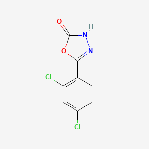 molecular formula C8H4Cl2N2O2 B1316264 5-(2,4-Dichlorophenyl)-1,3,4-oxadiazol-2-ol CAS No. 23767-45-5