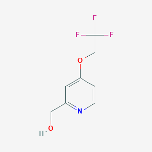 molecular formula C8H8F3NO2 B1316265 (4-(2,2,2-Trifluoroethoxy)pyridin-2-yl)methanol CAS No. 103577-65-7